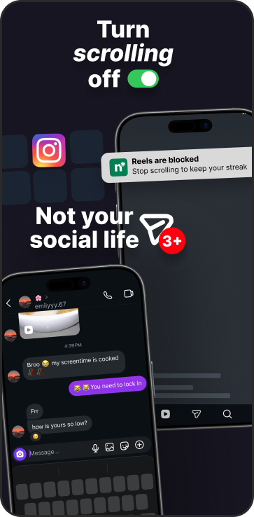 Turn scrolling off. Not your social life.